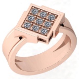 0.31 Ctw VS/SI1 Diamond 14K Rose Gold Ring