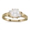14k Yellow Gold Pearl And Diamond Ring 0.04 CTW