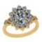 2.88 Ctw VS/I2 Diamond 14K Yellow Gold Vintage Ring