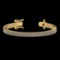 3.48 Ctw SI2/I1 Diamond 14K Yellow Gold 2 Row Bracelet