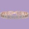 5.68 Ctw Diamond I1/I2 14K Rose Gold Bracelet