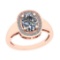 1.77 Ctw VS/I2 Diamond 14K Rose Gold Vintage Ring