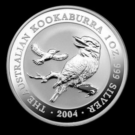 Australian Kookaburra 1 oz. Silver 2004