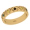 0.20 Ctw I2/I3 Treated Fancy Multi Diamond 14K Yellow Gold Eternity Band Ring