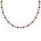 4.11 Ctw SI2/I1 Ruby And Diamond 14K Yellow Gold Necklace