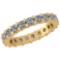 0.91 Ctw Diamond I2/I3 14K Yellow Gold Eternity Band Ring