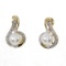 14k Yellow Gold Pearl Fashion Earrings