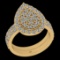 1.47 Ctw I2/I3 Diamond 10K Yellow Gold Entertiy Ring
