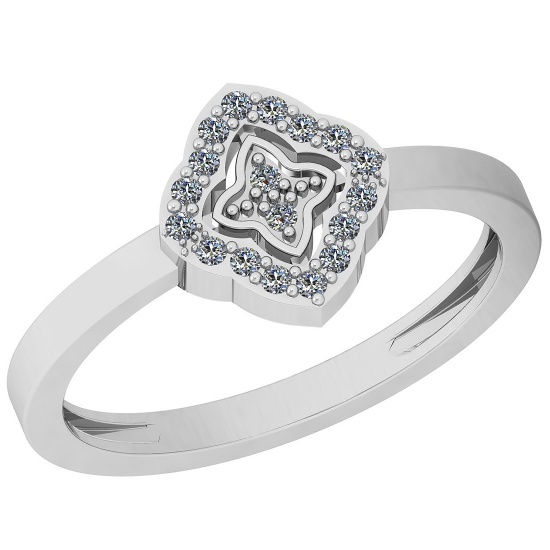 0.10 Ctw VS/SI1 Diamond 14K White Gold Eternity Ring