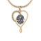 0.81 Ctw Diamond I2/I3 14K Yellow Gold Pendant