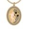 2.15 Ctw SI2/I1 Diamond 10K Yellow & Rose Gold Sports Pendant