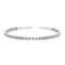 1.09 Ctw SI2/I1 Diamond Bezel Set 14K White Gold Bracelet