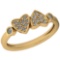 0.20 Ctw VS/SI1 Diamond Platinum 14K Yellow Gold Plated Ring