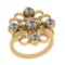 0.95 Ctw VS/SI1 Diamond 14K Yellow Gold Vintage Ring