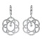 14K White Gold .85 CTW Dashing Diamonds Earrings 0.8 CTW