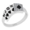 0.12 Ctw SI2/I1 Diamond 14K White Gold Ring