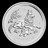 2018 Australia 1/2 oz Silver Year of the Dog