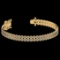 1.50 Ctw SI2/I1 Diamond 14K Yellow Gold 2 Row Bracelet