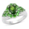 2.28 CTW Genuine Chrome Diopside .925 Sterling Silver Ring