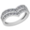 0.51 Ctw VS/SI1 Diamond 14K White Gold Ring