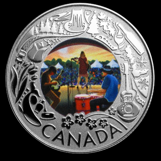 2019 RCM 1/4 oz Silver $3 Celebrating Canadian Fun: Folk Music
