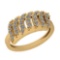 0.40 Ctw SI2/I1 Diamond Platinum 14K Yellow Gold Plated Ring