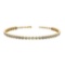 1.09 Ctw I2/I3 Diamond Bezel Set 10k Yellow Gold Bracelet