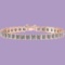 17.50 Ctw Diamond I1/I2 14K Rose Gold Bracelet