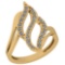 0.32 Ctw VS/SI1 Diamond 14K Yellow Gold Ring