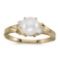 10k Yellow Gold Pearl And Diamond Ring