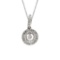 14K White Gold Dashing Diamonds Pendant