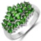 1.80 CTW Genuine Chrome Diopside .925 Sterling Silver Ring