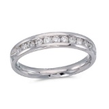 14K White Gold Diamond Diamond Band Ring