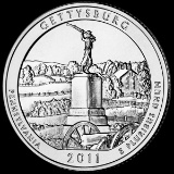 2011 Silver 5oz. Gettysburg ATB