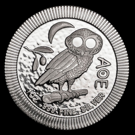 2020 Niue 1 oz Silver Athenian Owl Stackable Coin