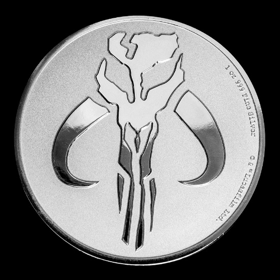 Collectible Star Wars: Mandalorian Mythosaur Coin 2020 Niue 1 oz Silver