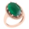 6.18 Ctw Emerald 14K Rose Gold Ring