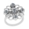 0.95 Ctw VS/SI1 Diamond 14K White Gold Vintage Ring