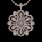 1.26 Ctw I2/I3 Diamond 10K Rose Gold Victorian Style Pendant