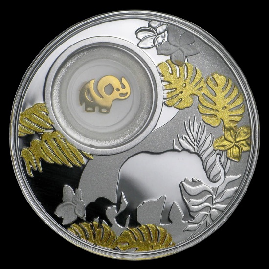 2020 Republic of Cameroon Silver Proof Lucky Elephant Coin