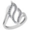 0.32 Ctw VS/SI1 Diamond Platinum Ring