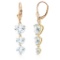 6 CTW 14K Solid Gold Heartthrob Aquamarine Earrings