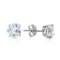 0.95 Carat 14K Solid White Gold Glacial Cool Aquamarine Earrings