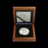 China 2012 Year of the Dragon 1 oz Silver Flower (w Box & COA)