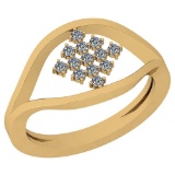 0.18 Ctw VS/SI1 Diamond 14K Yellow Gold Ring