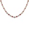 2.59 Ctw SI2/I1 Ruby And Diamond 14K Yellow Gold Necklace