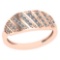 0.32 Ctw VS/SI1 Diamond 14K Rose Gold Ring