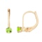 Certified 14k Petite Peridot Leverback Earrings