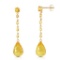 23 Carat 14K Solid Gold New View Citrine Earrings