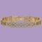 5.68 Ctw Diamond I1/I2 14K Yellow Gold Bracelet